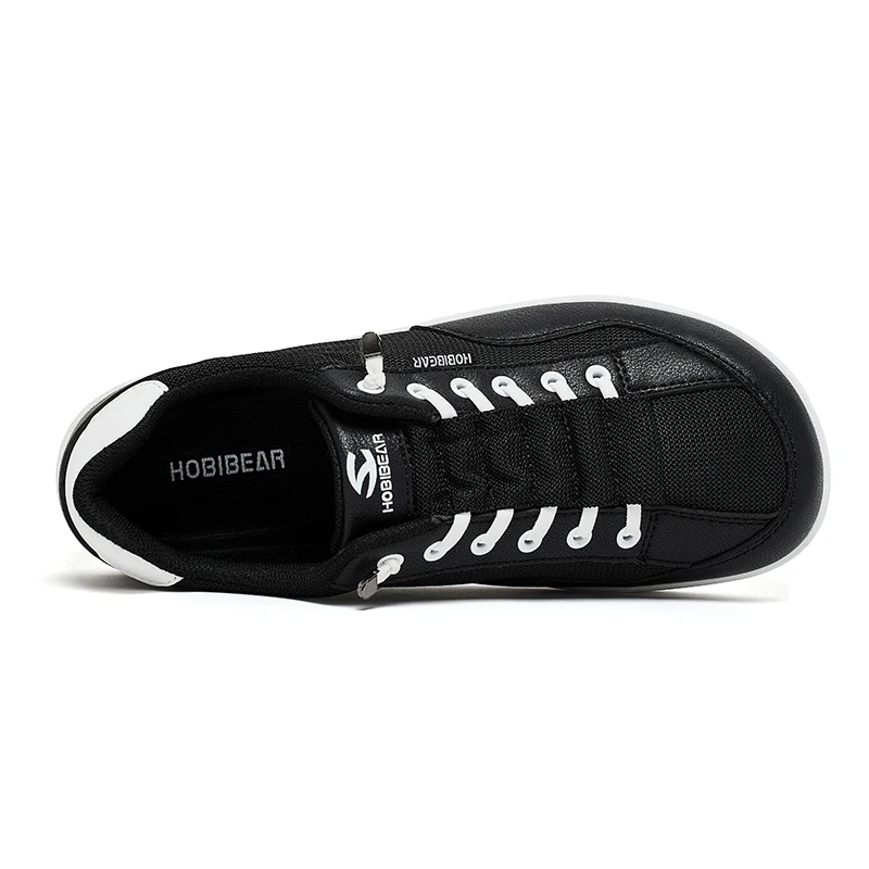 HOBIBEAR Wide-Toe-Box Barefoot Shoes Womens Mens Zero Drop Slip On Sneakers Minimalist Walking Shoes