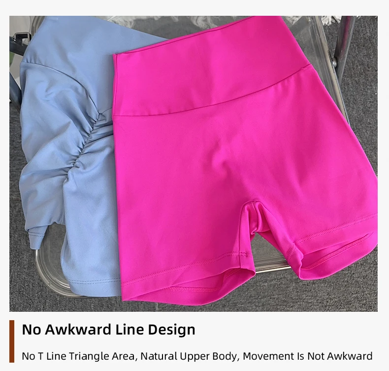 Women Sports Short Yoga Legging Shorts Squat Proof High Waist Fitness Tight Shorts Quick Drying Cycling Workout Gym Shorts