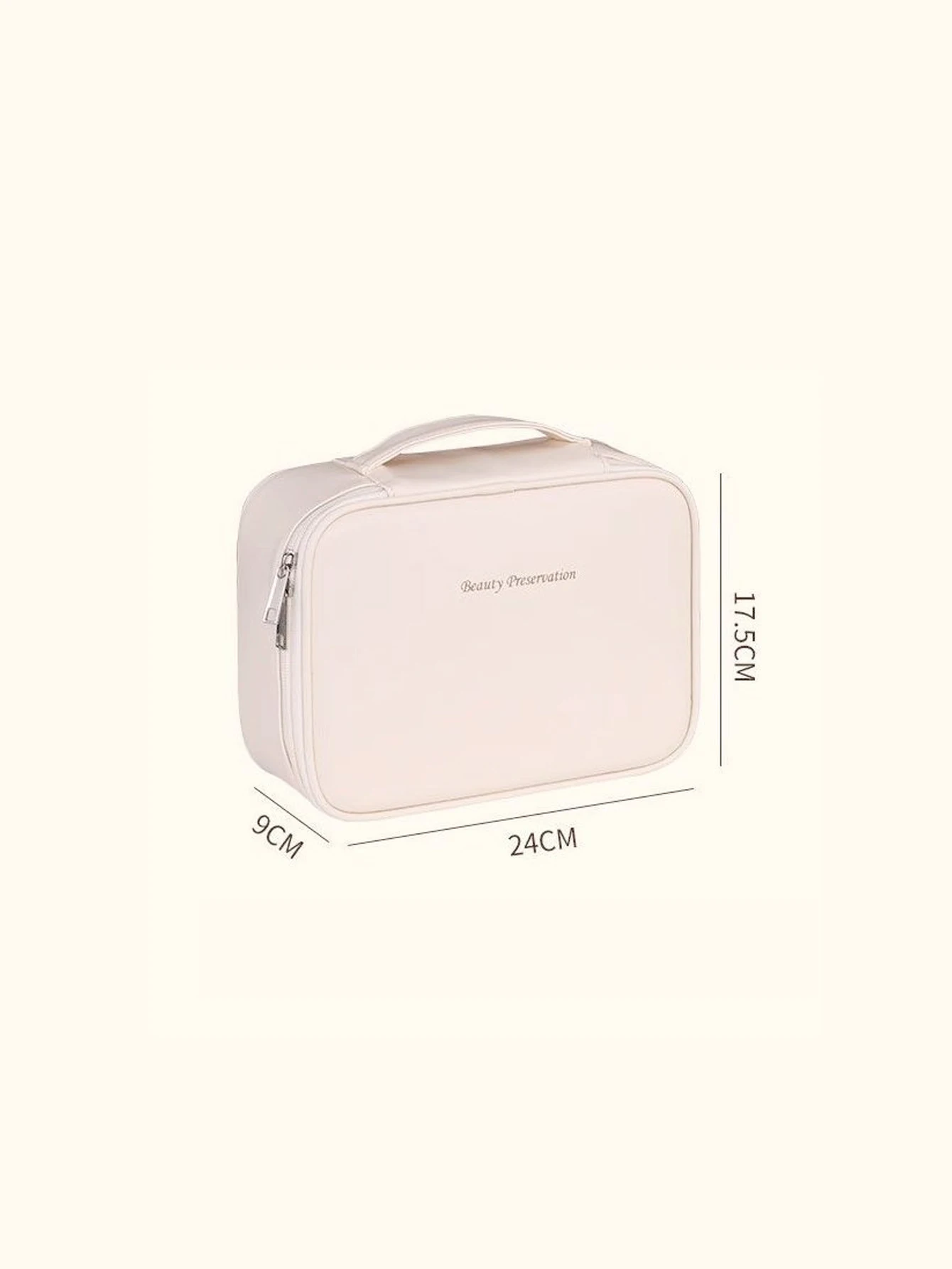 New PU leather makeup bag with large capacity, portable, and high-end outdoor feel, layered and multi-layer waterproof makeup ca