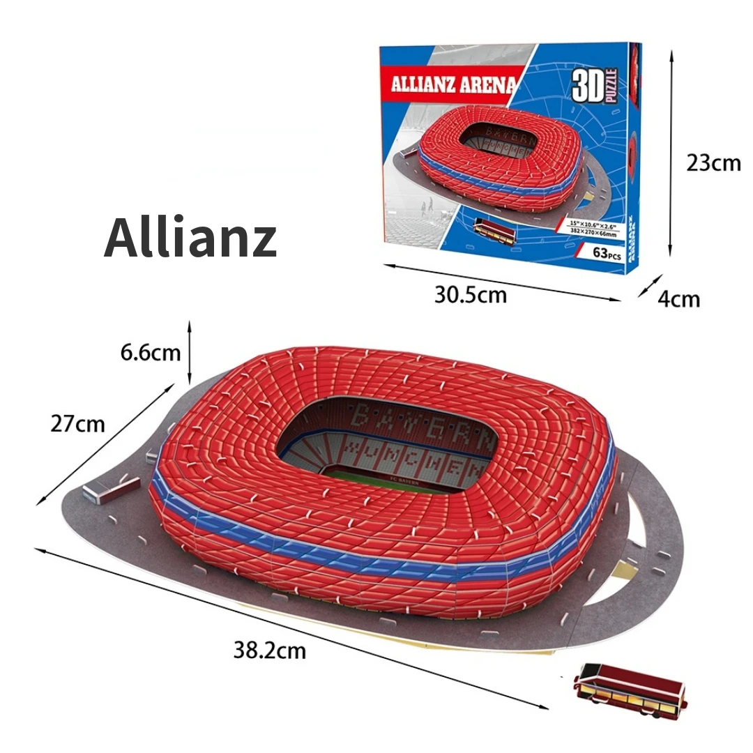 A Large 3D Paper Stadium Puzzle Model for Passionate Football Fans to Fight with Your Home Team,Halloween/Christmas gifts