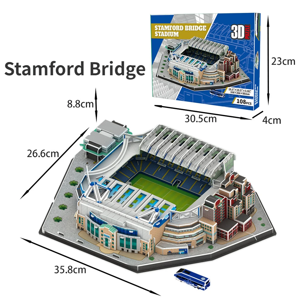 A Large 3D Paper Stadium Puzzle Model for Passionate Football Fans to Fight with Your Home Team,Halloween/Christmas gifts