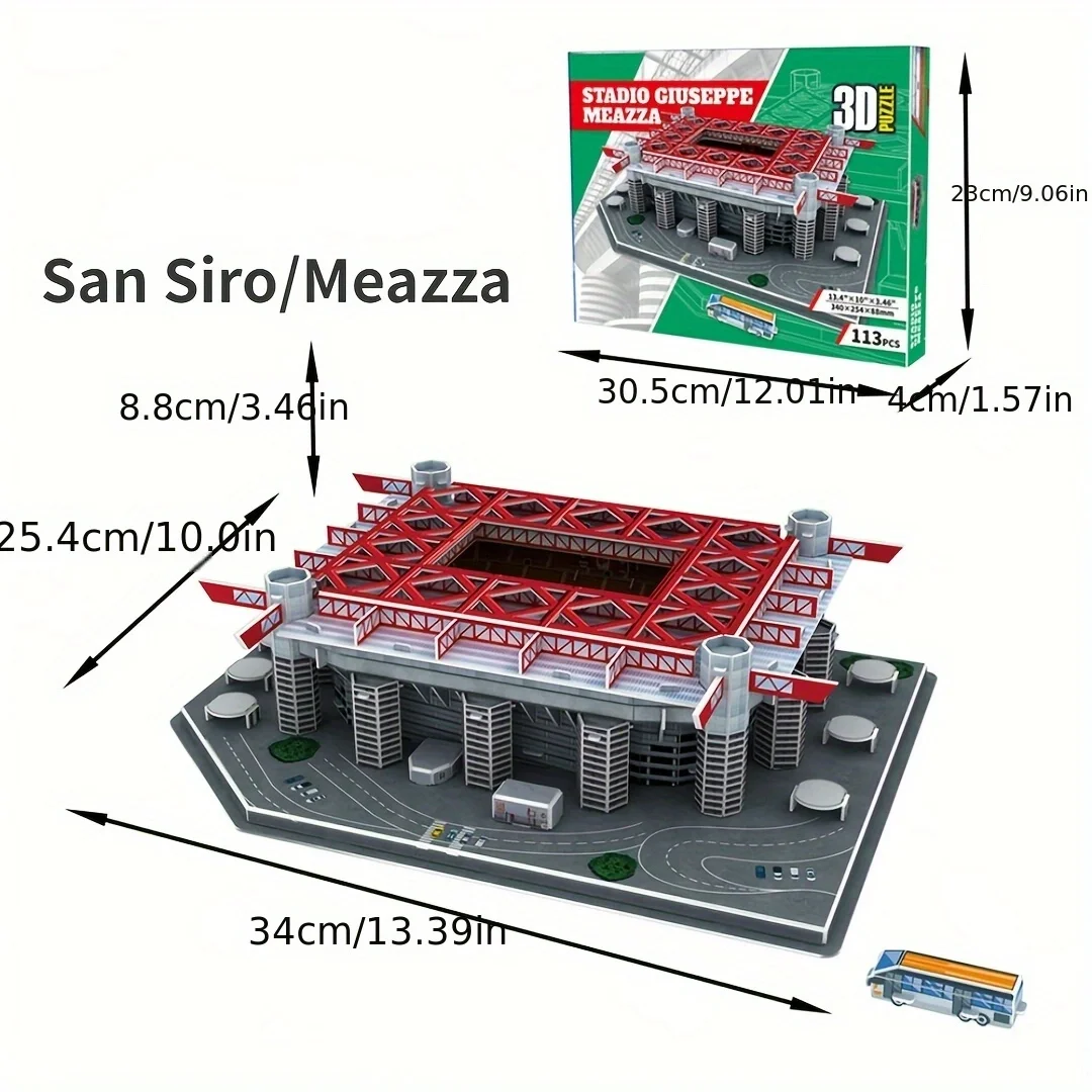 A Large 3D Paper Stadium Puzzle Model for Passionate Football Fans to Fight with Your Home Team,Halloween/Christmas gifts