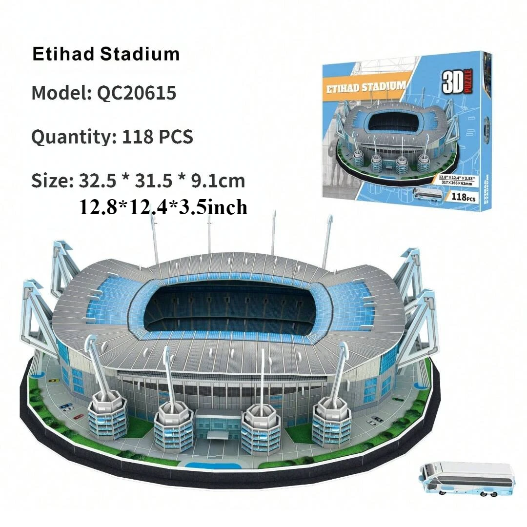A Large 3D Paper Stadium Puzzle Model for Passionate Football Fans to Fight with Your Home Team,Halloween/Christmas gifts