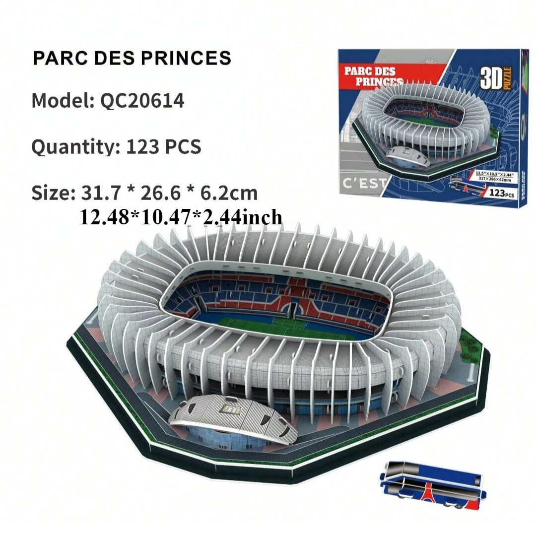 A Large 3D Paper Stadium Puzzle Model for Passionate Football Fans to Fight with Your Home Team,Halloween/Christmas gifts