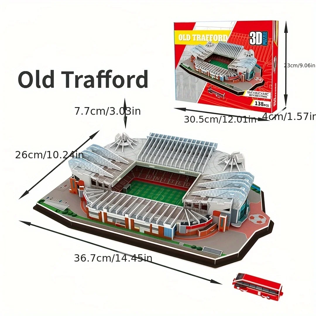 A Large 3D Paper Stadium Puzzle Model for Passionate Football Fans to Fight with Your Home Team,Halloween/Christmas gifts