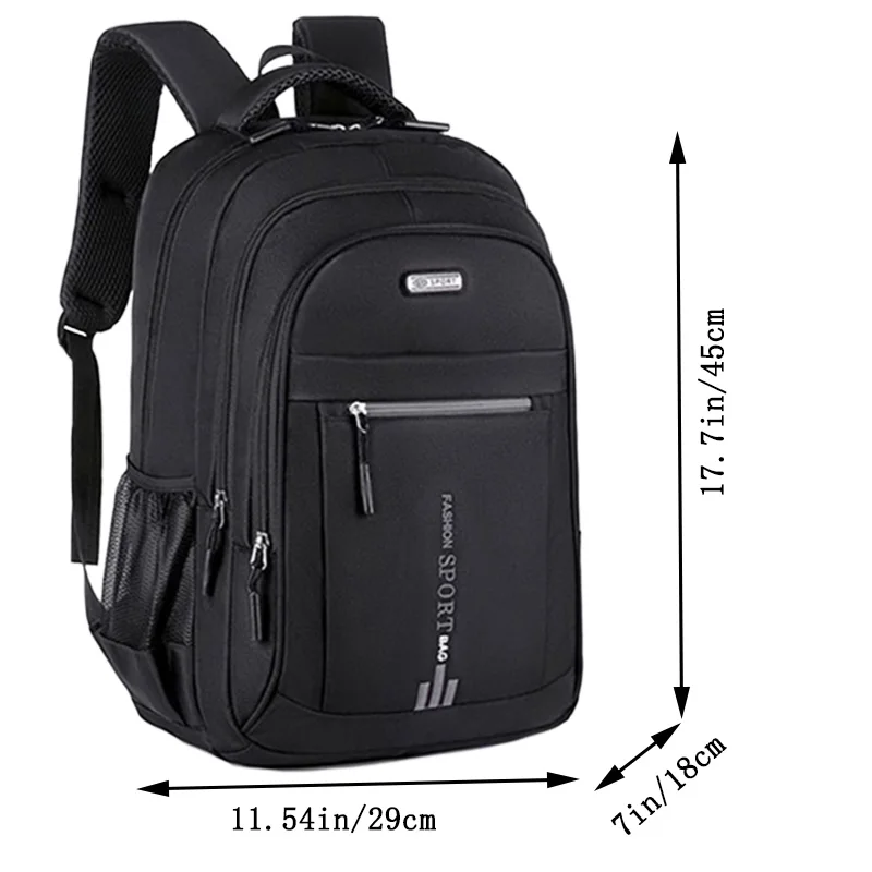 Spring New Backpack Male Leisure Business Travel Backpack Large Capacity Junior High School Bag Female Computer Men's Bag