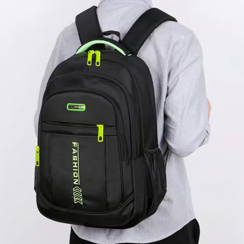 Spring New Backpack Male Leisure Business Travel Backpack Large Capacity Junior High School Bag Female Computer Men's Bag