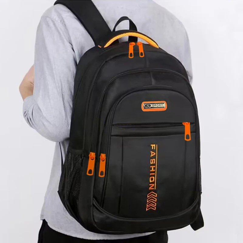 Spring New Backpack Male Leisure Business Travel Backpack Large Capacity Junior High School Bag Female Computer Men's Bag