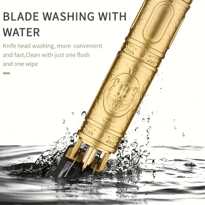 T9 Portable Vintage Hair Trimmer - USB Fast Charging Cordless Barber Clipper for Men's Beard Grooming Hair Cutting Machine