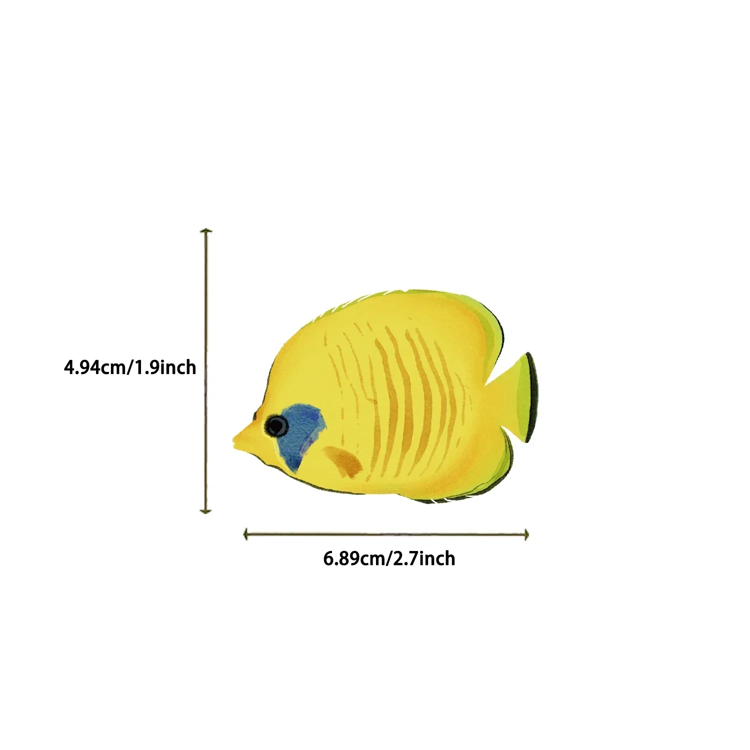 50pcs Cartoon Marine Creatures Fish Stickers Fishing Box Suitcase Laptop Guitar Skateboard Bike Diy Decorative Pet Stickers﻿