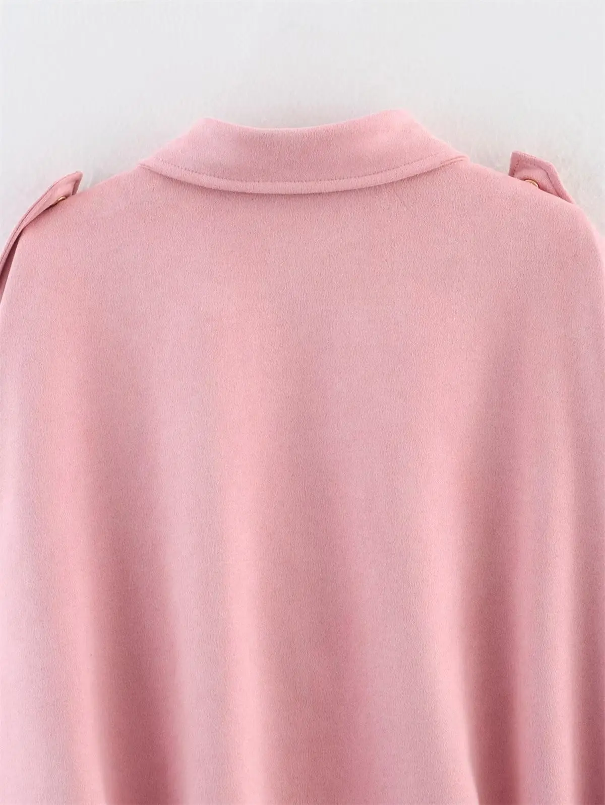 TFMLN Women Suede Bomber Jacket Spring New Fashion Long Sleeve Zipper Oversize Solid Bomber Coat Chic Lady 2025 Streetwear