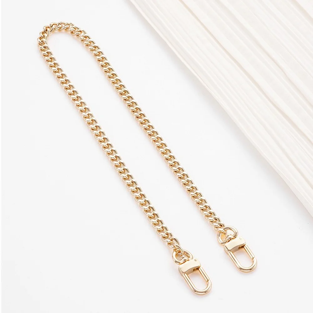 40/60/90/120cm Handbag Metal Chains DIY Purse Chain With Buckles Shoulder Bags Straps Handbag Handles Bag Parts Gold Chain