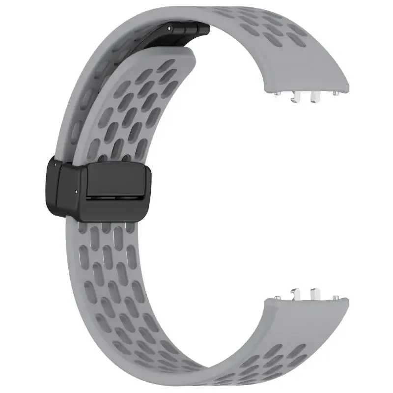 Magnetic Buckle Mesh Silicone Strap For Samsung Fit 3 Sport Breathable Watch Band For Samsung Galaxy Fit 3 Replacement Bracelet