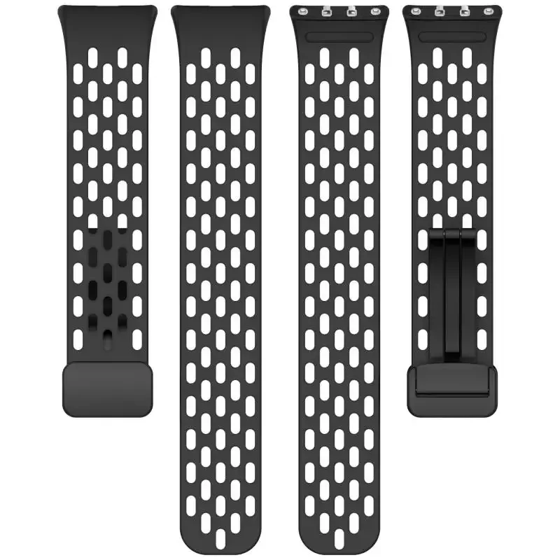 Magnetic Buckle Mesh Silicone Strap For Samsung Fit 3 Sport Breathable Watch Band For Samsung Galaxy Fit 3 Replacement Bracelet