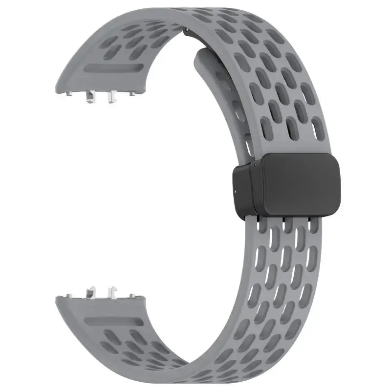 Magnetic Buckle Mesh Silicone Strap For Samsung Fit 3 Sport Breathable Watch Band For Samsung Galaxy Fit 3 Replacement Bracelet