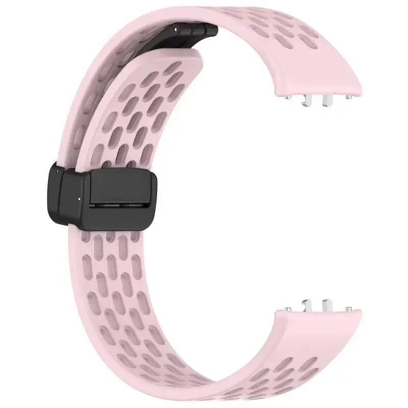 Magnetic Buckle Mesh Silicone Strap For Samsung Fit 3 Sport Breathable Watch Band For Samsung Galaxy Fit 3 Replacement Bracelet
