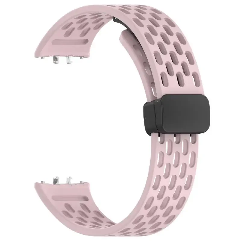 Magnetic Buckle Mesh Silicone Strap For Samsung Fit 3 Sport Breathable Watch Band For Samsung Galaxy Fit 3 Replacement Bracelet