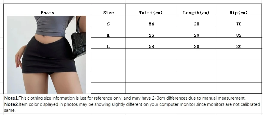 Low V Waist Fashionable Elastic Slim Solid Color Casual A-Line Skirt For Women