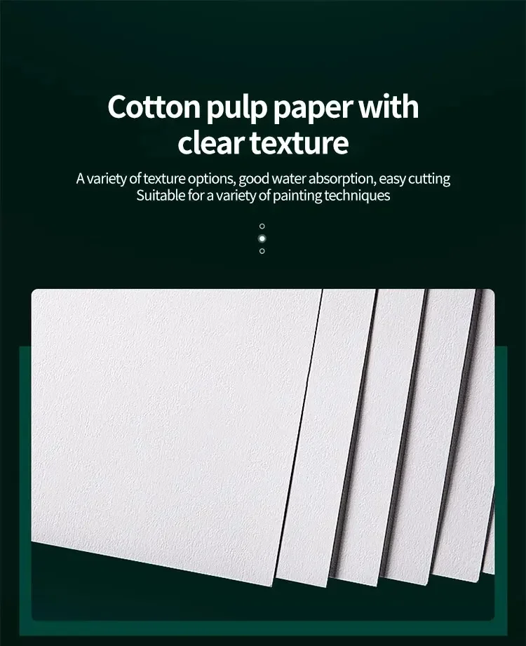 100% Cotton Watercolor Paper Sealing Pad 32K 16K 8K 20Sheets 300gsm/200gsm Water Color Drawing Painting Book Sketchbook Art Supp
