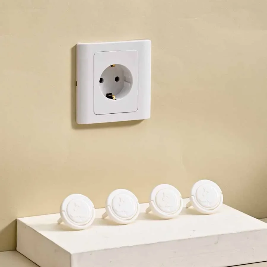 5/10pcs Electrical Safety Socket Protective Cover European Standard Child Anti-electric Shock Socket Cover Baby Safe Protection