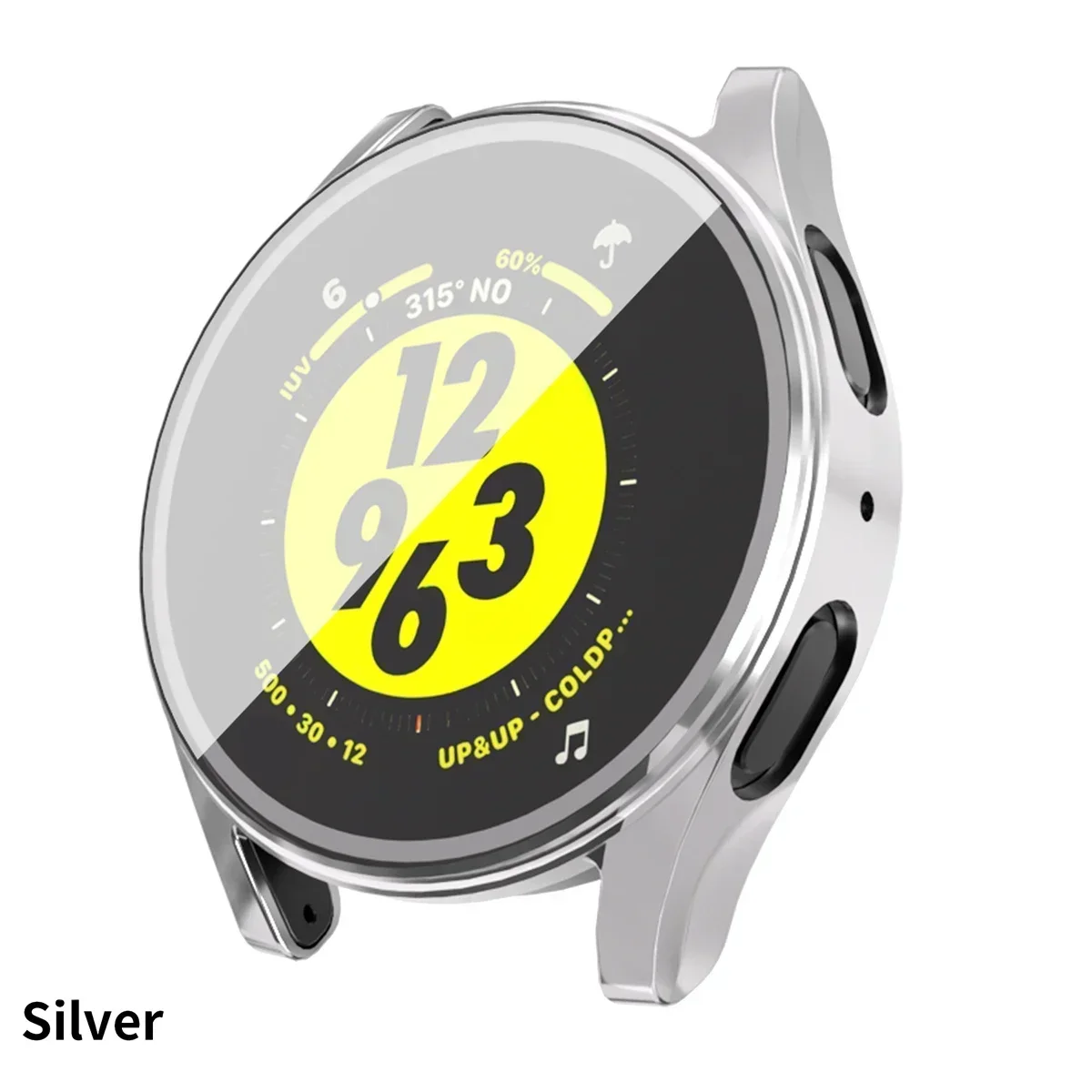 Silicone Case Glass For Samsung Galaxy Watch 7/6 40MM 44MM All-Around Screen Protector Soft TPU Protective Cover Watch7 44 Cases