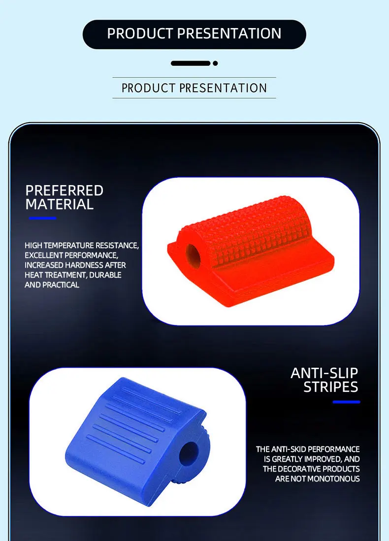 1pc Motorcycle Shift Gear Lever Anti-skid Pedal Rubber Cover Shoe Protector Foot Peg Toe Gel Motorcycle Rain Boots Accessories