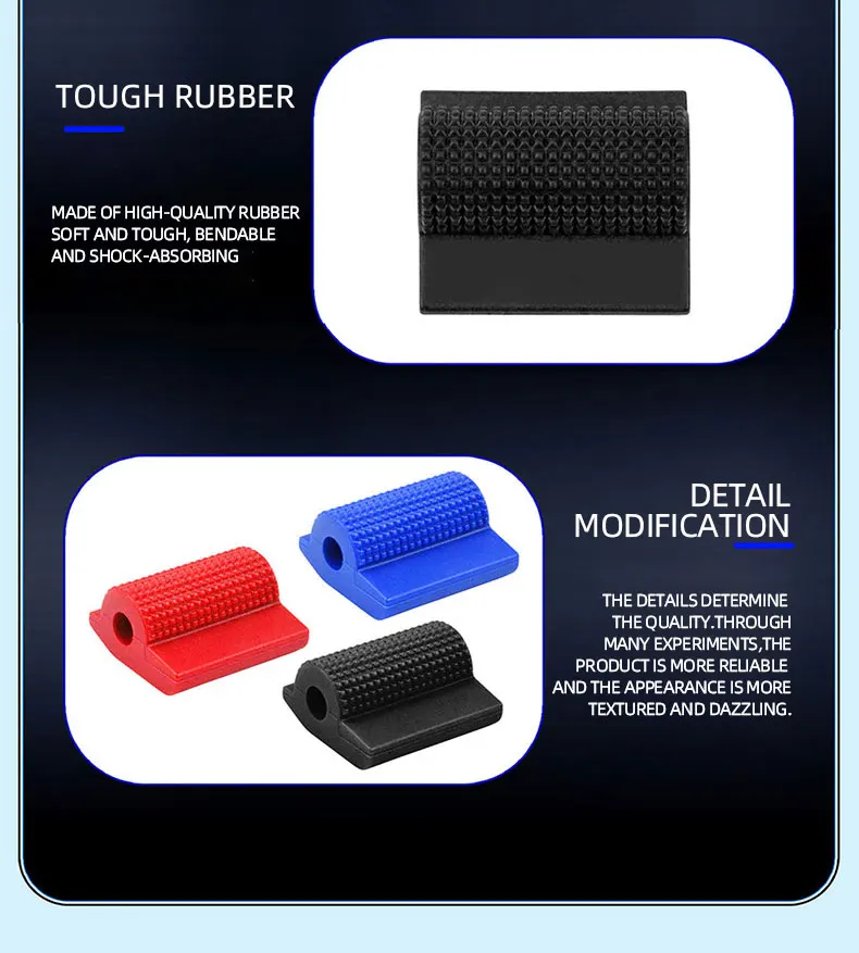 1pc Motorcycle Shift Gear Lever Anti-skid Pedal Rubber Cover Shoe Protector Foot Peg Toe Gel Motorcycle Rain Boots Accessories