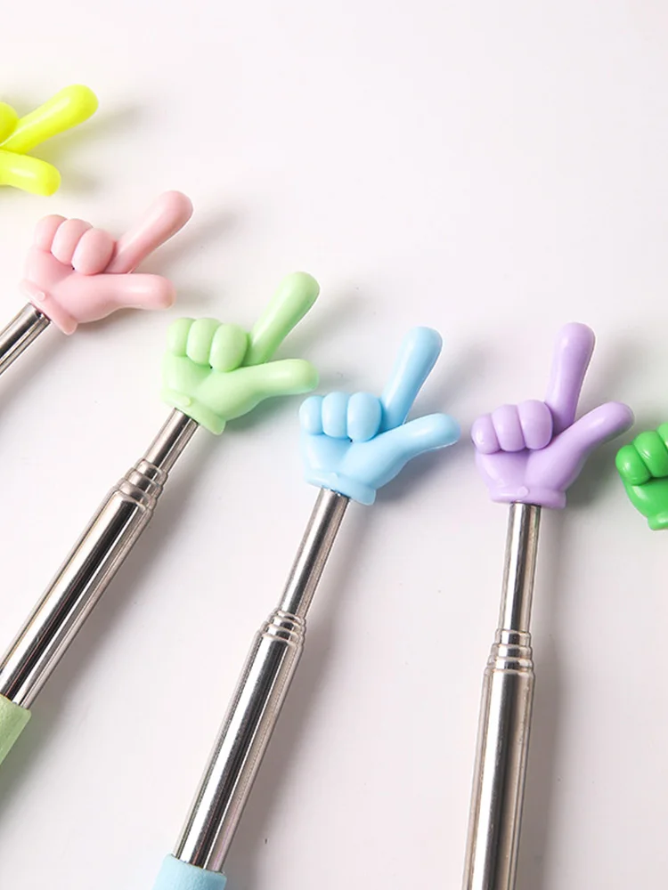 1pc Finger Shape Mini Pointer Stick 21~68cm Retractable Office and Educational Supplies Teaching Tools Student Pointer TMZ