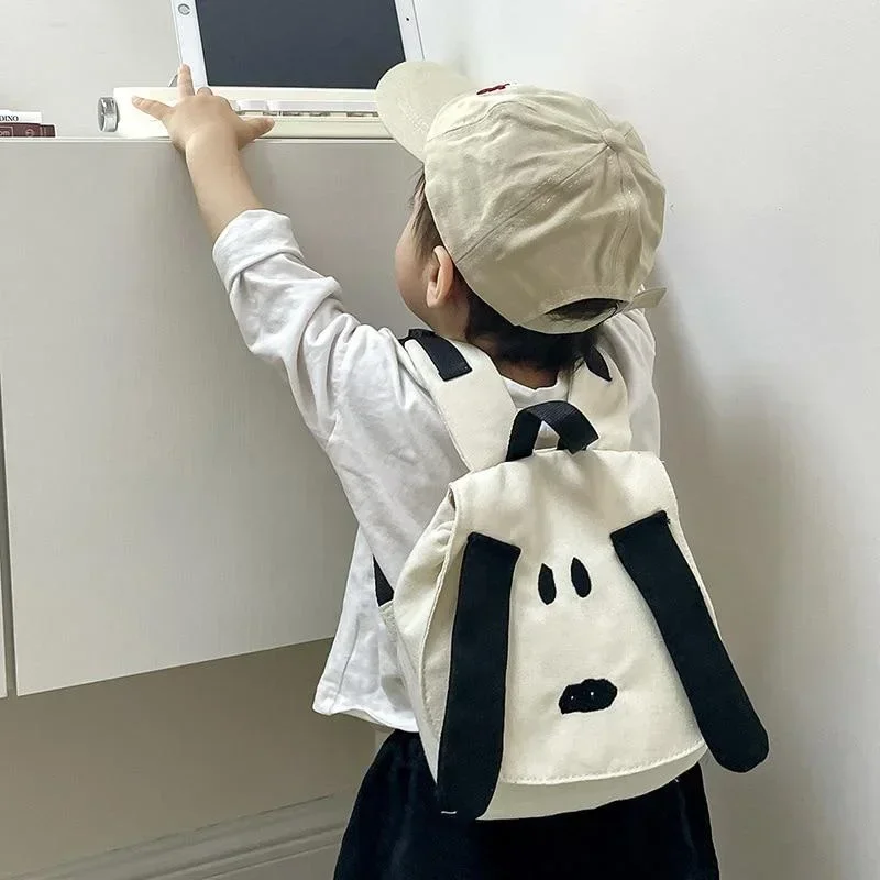 1 Pcs Backpack Cartoon Cute Dog Boys and Girls Fashion Canvas Travel Bag