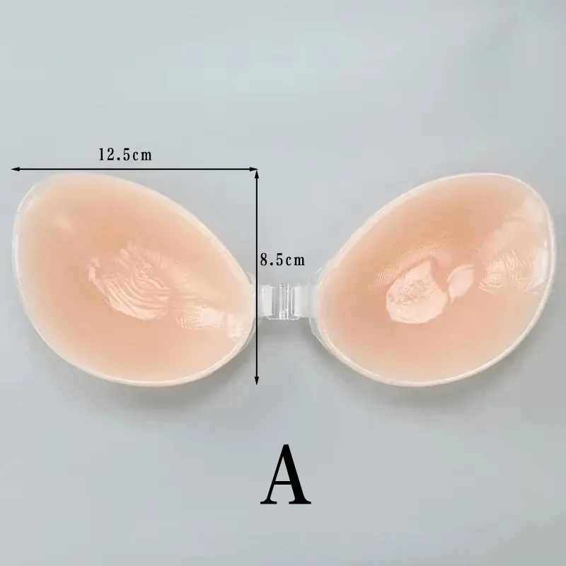 Silicone Bra Invisible Push Up Sexy Strapless Bra Stealth Adhesive Backless Breast Enhancer for Women Sticky Wedding Bikini Bras