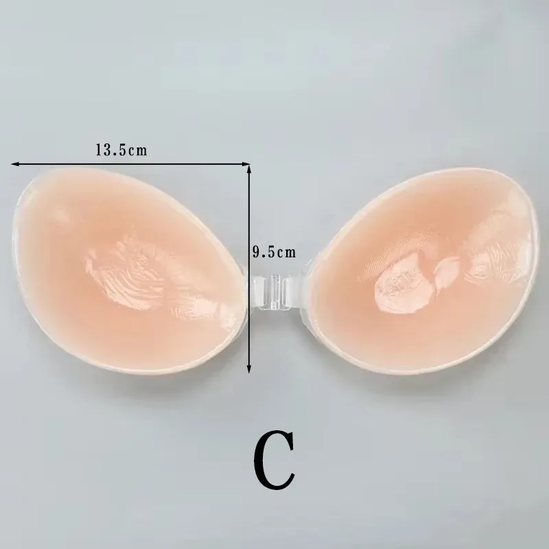 Silicone Bra Invisible Push Up Sexy Strapless Bra Stealth Adhesive Backless Breast Enhancer for Women Sticky Wedding Bikini Bras