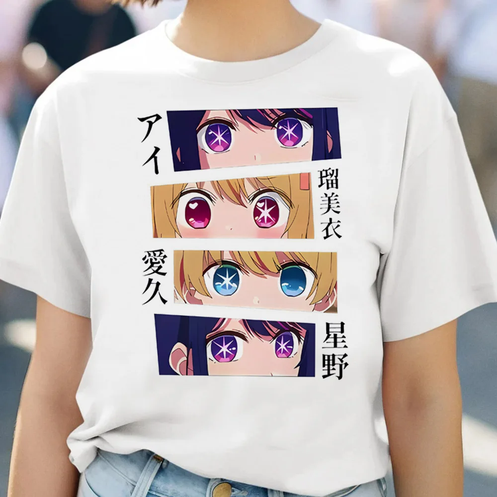 Oshi No Ko top tees teen kawaii Punk 2000s Digital women Trendy t-shirt Y2k Graphic Trendy aesthetic Vintage