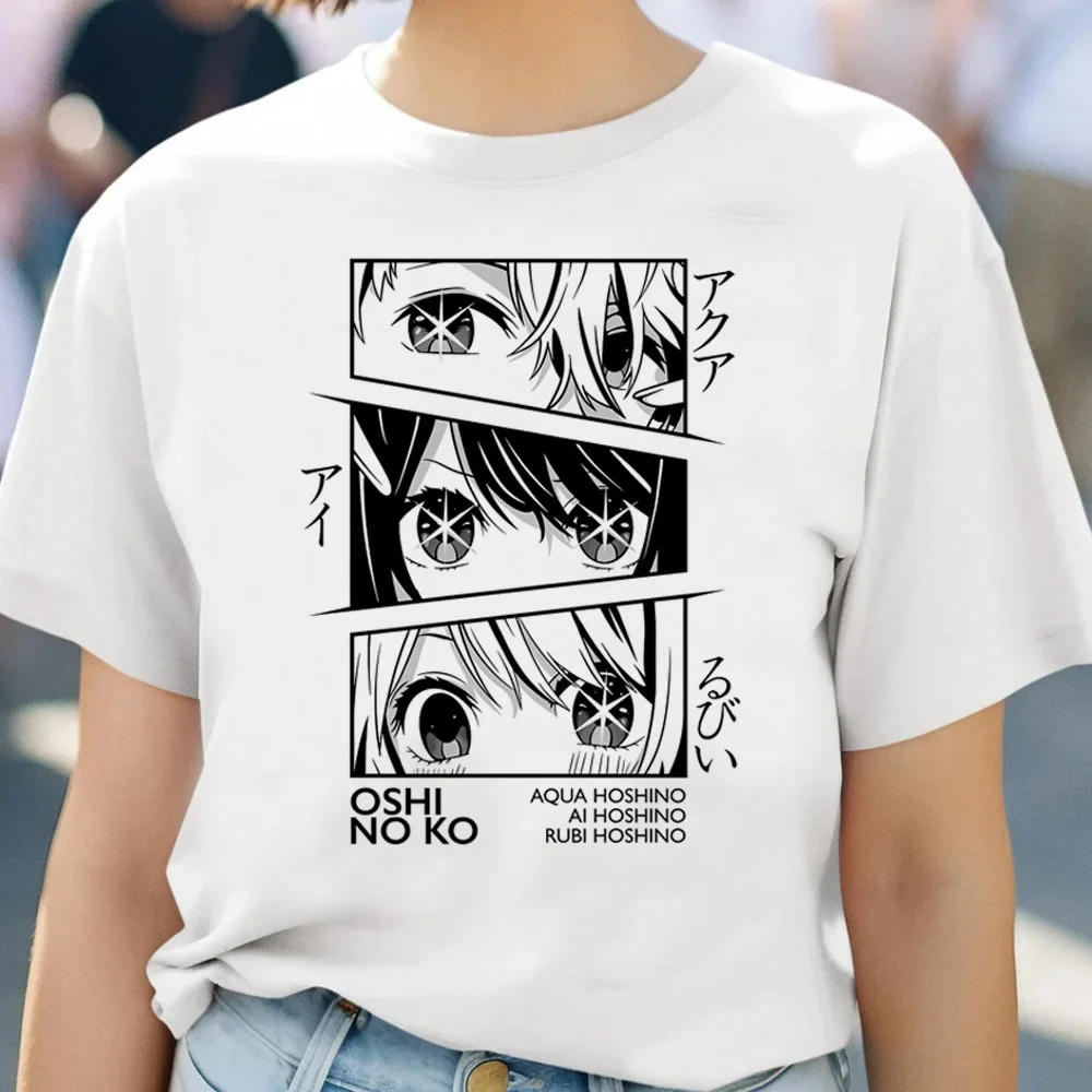 Oshi No Ko top tees teen kawaii Punk 2000s Digital women Trendy t-shirt Y2k Graphic Trendy aesthetic Vintage
