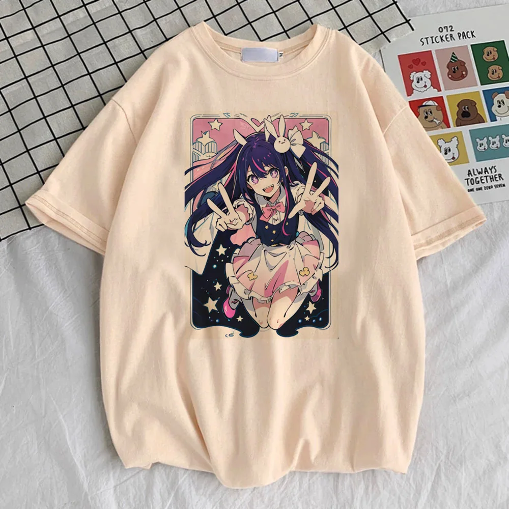 Oshi No Ko top tees teen kawaii Punk 2000s Digital women Trendy t-shirt Y2k Graphic Trendy aesthetic Vintage