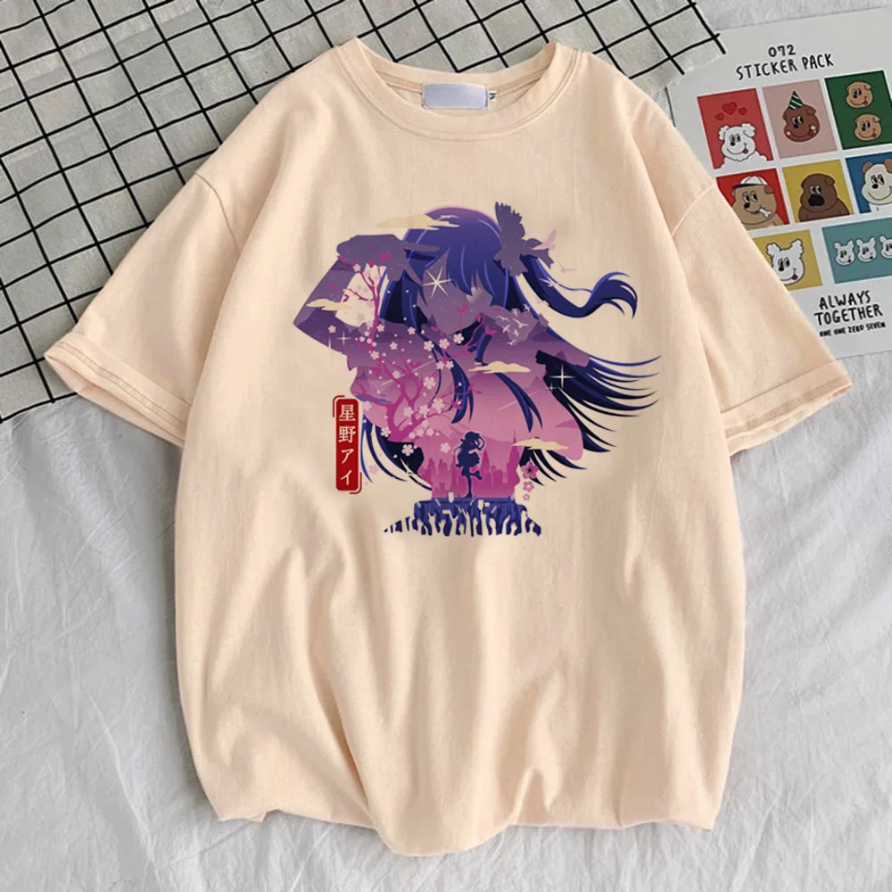 Oshi No Ko top tees teen kawaii Punk 2000s Digital women Trendy t-shirt Y2k Graphic Trendy aesthetic Vintage