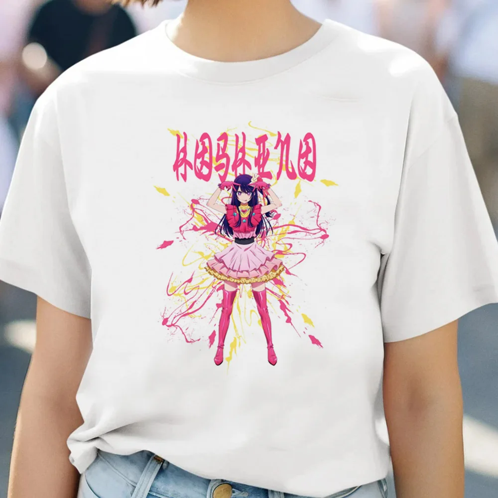 Oshi No Ko top tees teen kawaii Punk 2000s Digital women Trendy t-shirt Y2k Graphic Trendy aesthetic Vintage