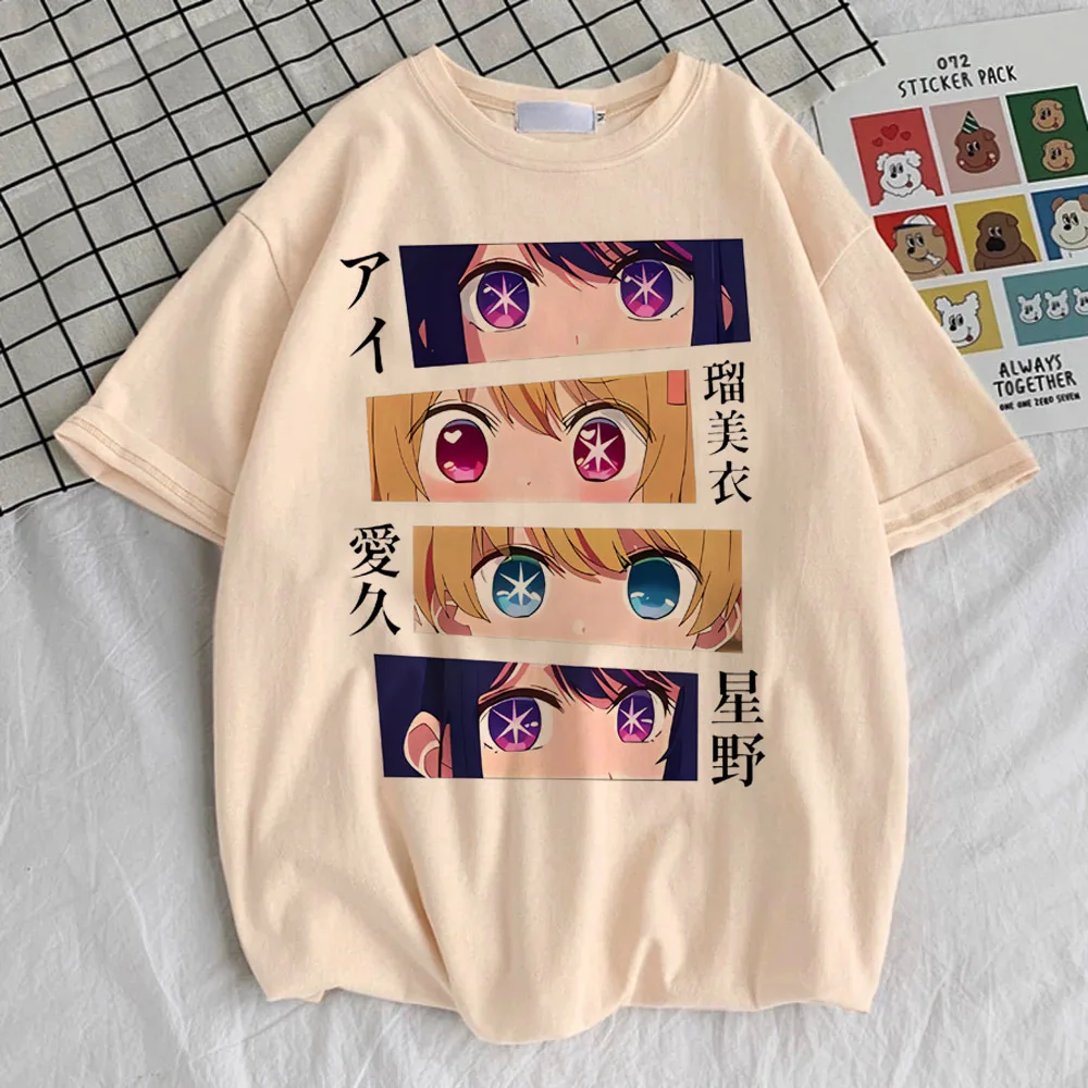 Oshi No Ko top tees teen kawaii Punk 2000s Digital women Trendy t-shirt Y2k Graphic Trendy aesthetic Vintage