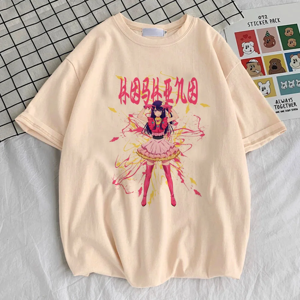 Oshi No Ko top tees teen kawaii Punk 2000s Digital women Trendy t-shirt Y2k Graphic Trendy aesthetic Vintage