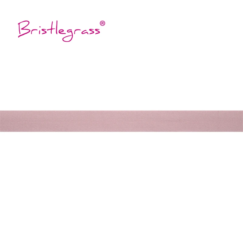 BRISTLEGRASS 2 5 10 Yard 5/8" 15mm Solid Matte Non-Shiny FOE Fold Over Elastics Spandex Band Hair Tie Headband Dress Sewing Trim