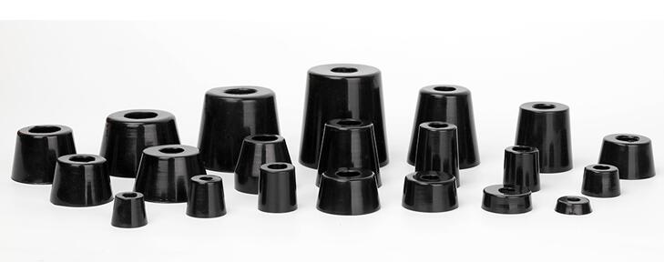 8pcs Anti Slip Furniture Legs Feet Black Speaker Cabinet Bed Table Box Conical Rubber Shock Pad Floor Protector Furniture Parts