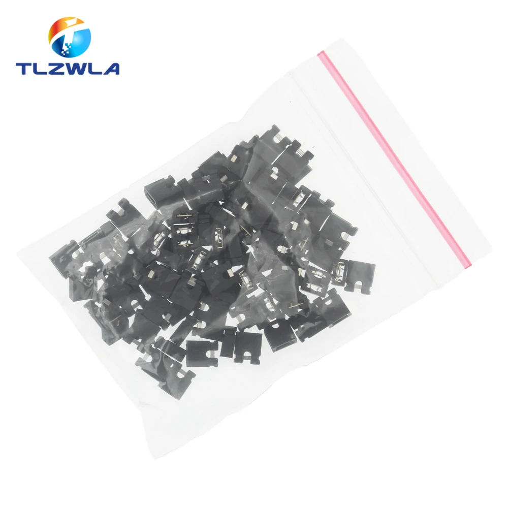 100PCS Pin Header Jumper Blocks Connector 2.54MM For 3 1/2 Hard Disk Drive CD/DVD Drive Motherboard and/or Expansion Card G25