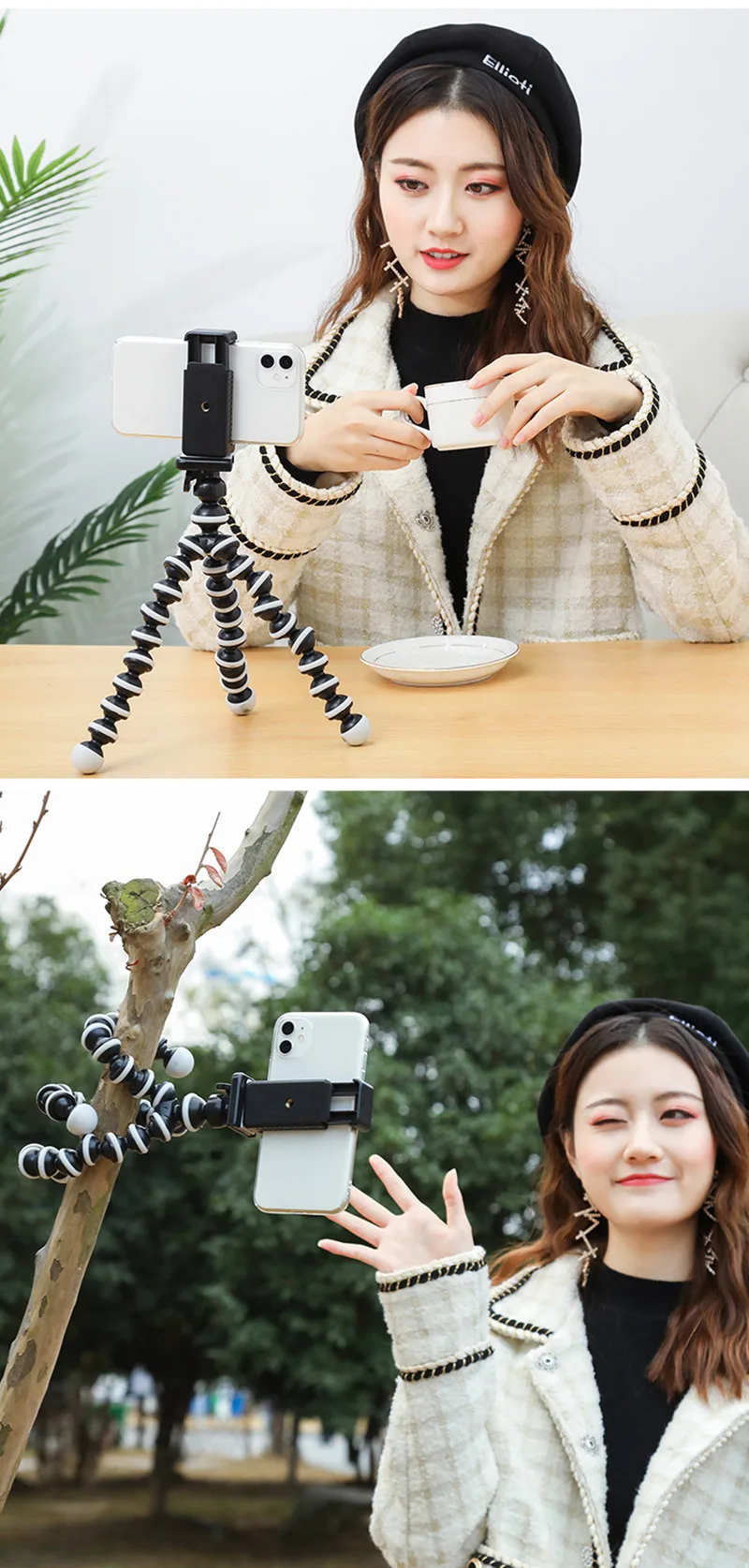Octopus Flexible Tripod Stand for Smartphone DSLR And Camera - Foldable Desktop Tripod Available in 4 Sizes
