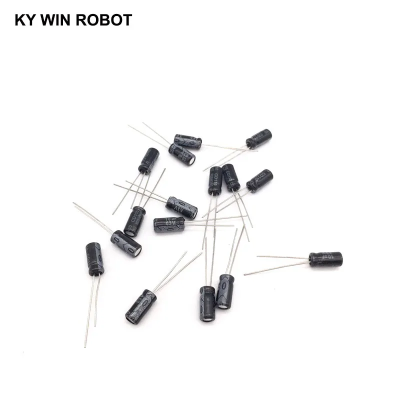 50pcs/lot 10UF 63V 10mf 105C 5X11mm Aluminum Electrolytic Capacitor 63V10UF Radial Lead 50pcs