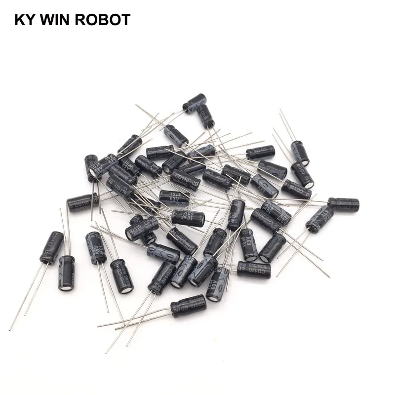 50pcs/lot 10UF 63V 10mf 105C 5X11mm Aluminum Electrolytic Capacitor 63V10UF Radial Lead 50pcs