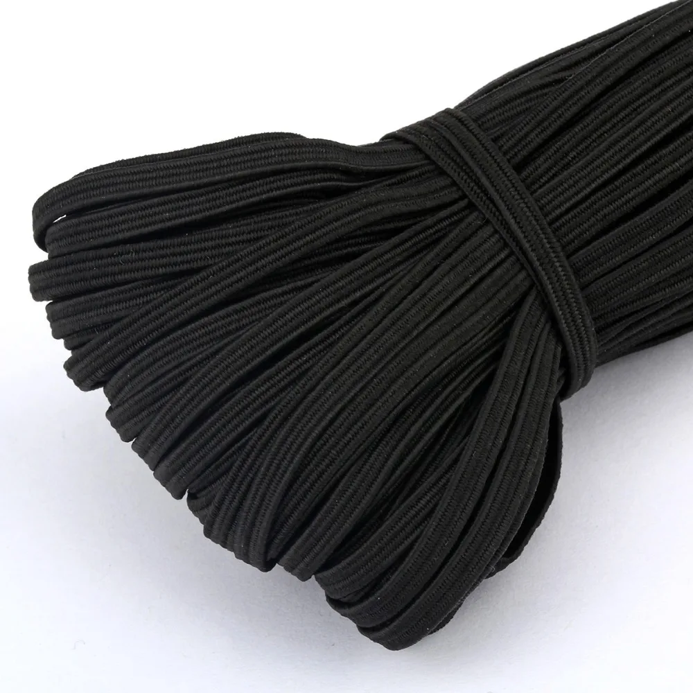 3/4/5/6/8/10MM White/black Flat Elastic Bands Elastic rubber band wedding Garment elastic tape for DIY sewing Stretch Rope acces