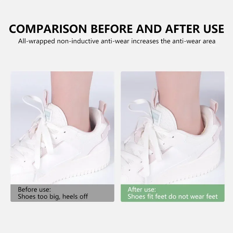 Heel Protectors for Sneakers Shoes Size Reducer Sports Shoe Inserts Cushion Pain Relief Antiwear Foot Pad Self-adhesive Stickers