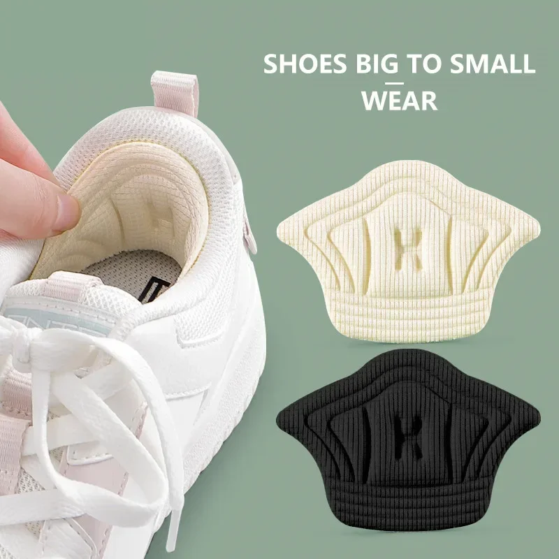 Heel Protectors for Sneakers Shoes Size Reducer Sports Shoe Inserts Cushion Pain Relief Antiwear Foot Pad Self-adhesive Stickers