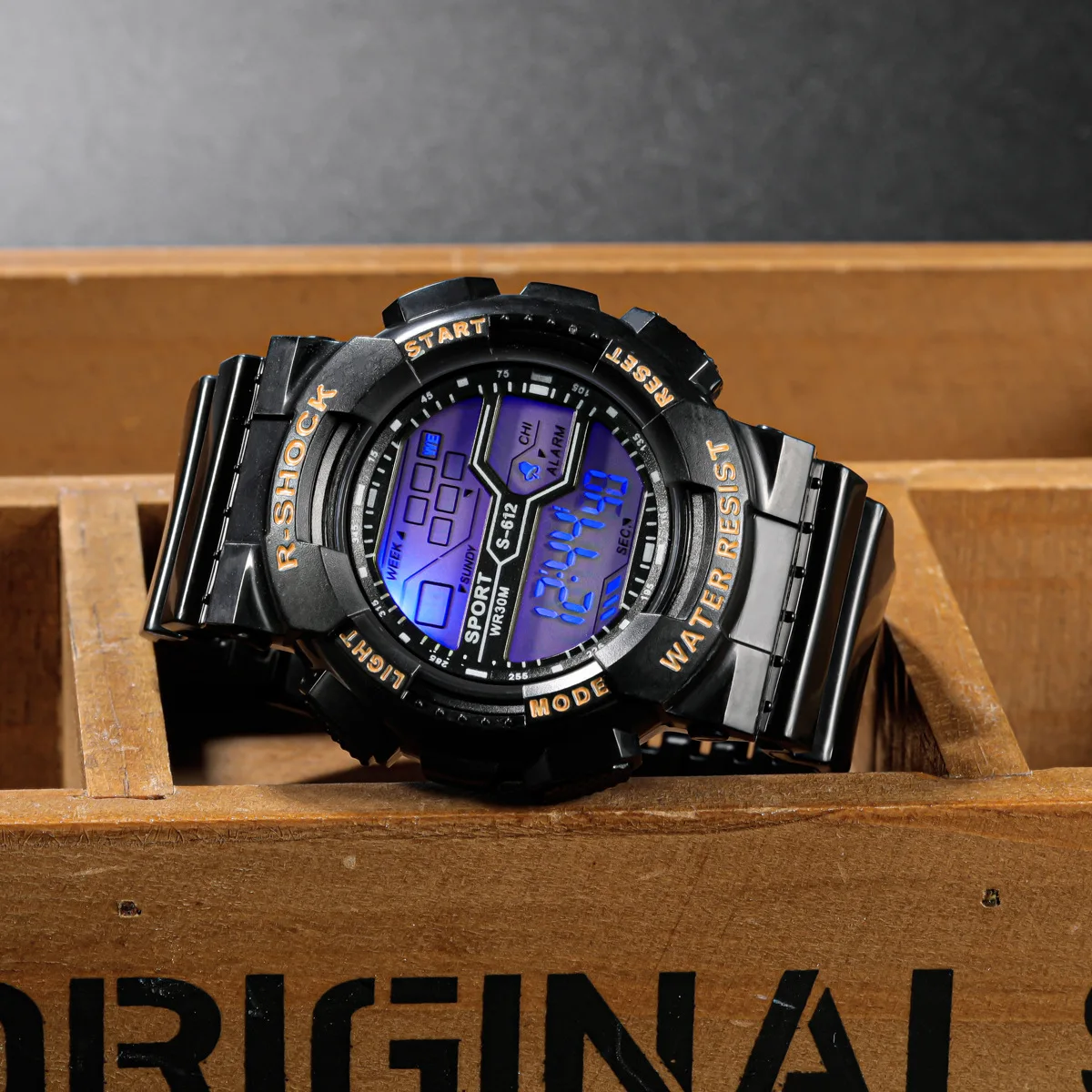 Outdoor Sport Men Watch Multifunction Large Screen LED Electronic Waterproof Luminous Military Digital Wristwatches Reloj Hombre