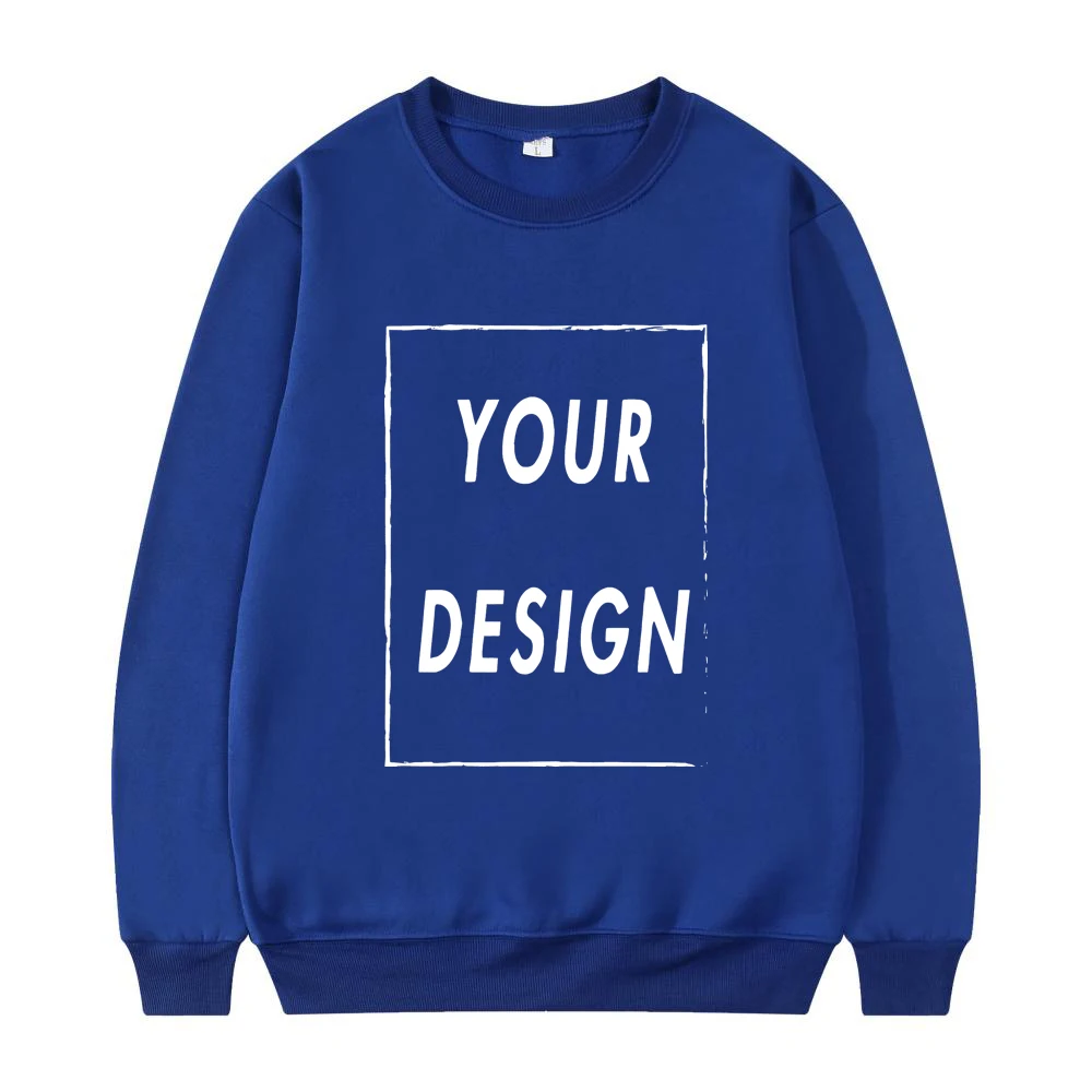 2025 New Unisex Hatless Sweatshirt Customize Your Logo Crew Neck Sweater Fashion Men's Women's Casual Sweater