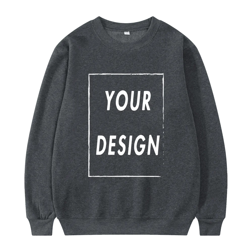2025 New Unisex Hatless Sweatshirt Customize Your Logo Crew Neck Sweater Fashion Men's Women's Casual Sweater